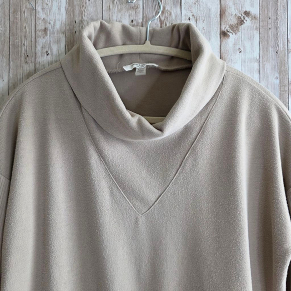 Women's Cable & Gauge Studio Beige Cowl Neck Sweater S - Picture 5 of 7